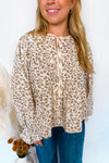 Little Bit Of Fall Peplum Blouse - Ivory