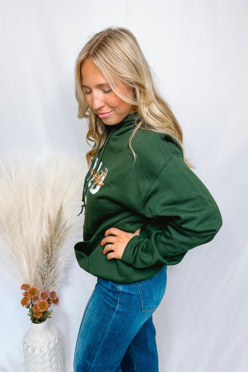 Wild Hockey Hoodie - Forest Green