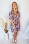 Sunny Villa Floral Mini Dress - Pink/Multi