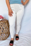 Taylor High Waist Butter Soft Joggers - Cream