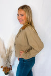 Autumn Fields Cotton Twill Barn Jacket - Taupe