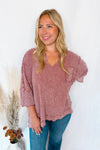 All About Fun Ribbed Top - Plum