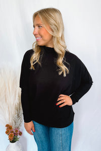 Pulling it Together Knit Tunic - Black