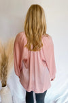 Spring It On Blush V-Neck Top