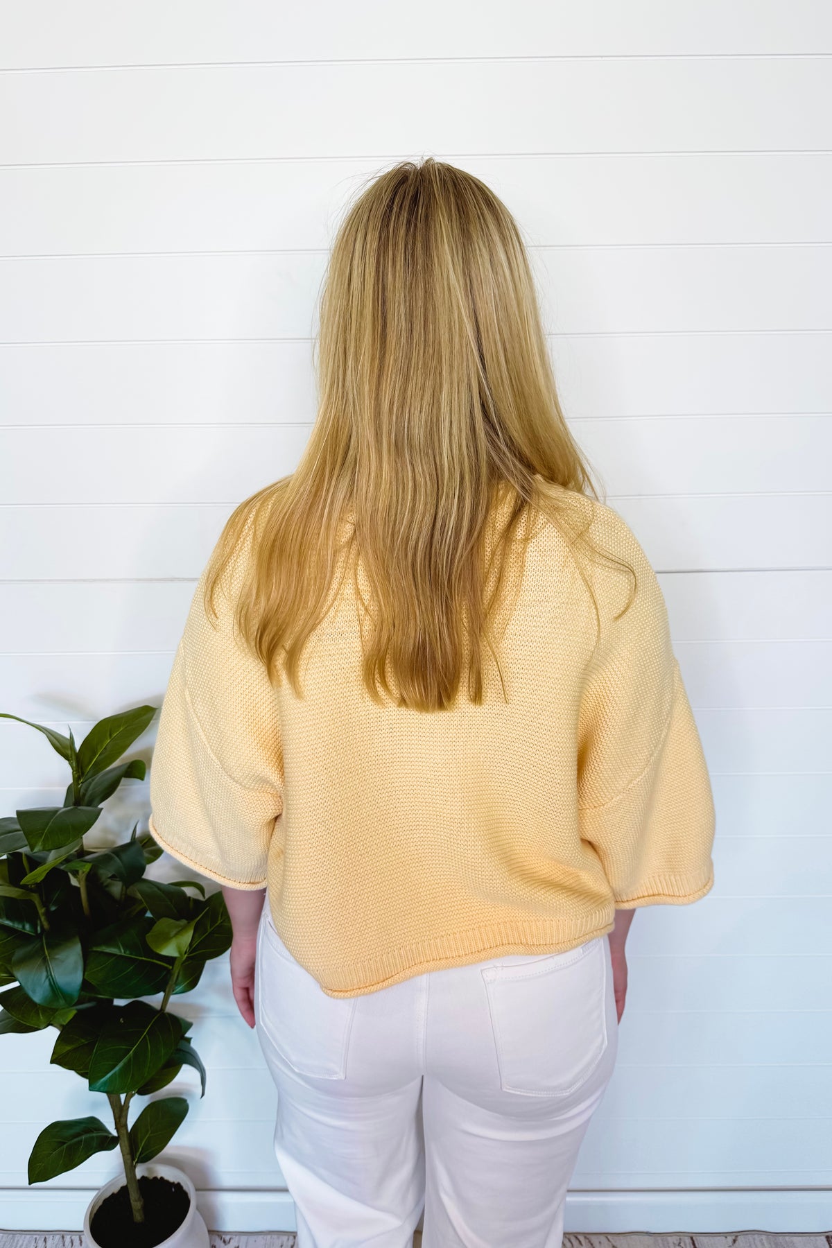 Landon Oversized Sweater Cardigan - Butter Yellow