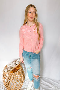 Subtle Romance Button Cardigan - Pink