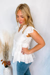 My Affection Tiered Ruffle Blouse - White