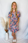 Sunny Villa Floral Mini Dress - Pink/Multi