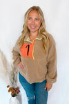 Toasty Nights Sherpa Colorblock Pullover - Tan