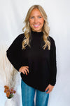 Pulling it Together Knit Tunic - Black