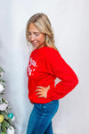 Mama Claus Christmas Crew Neck - Red