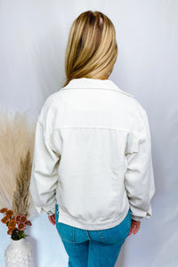 Favorite Day Corduroy Shacket - Ivory