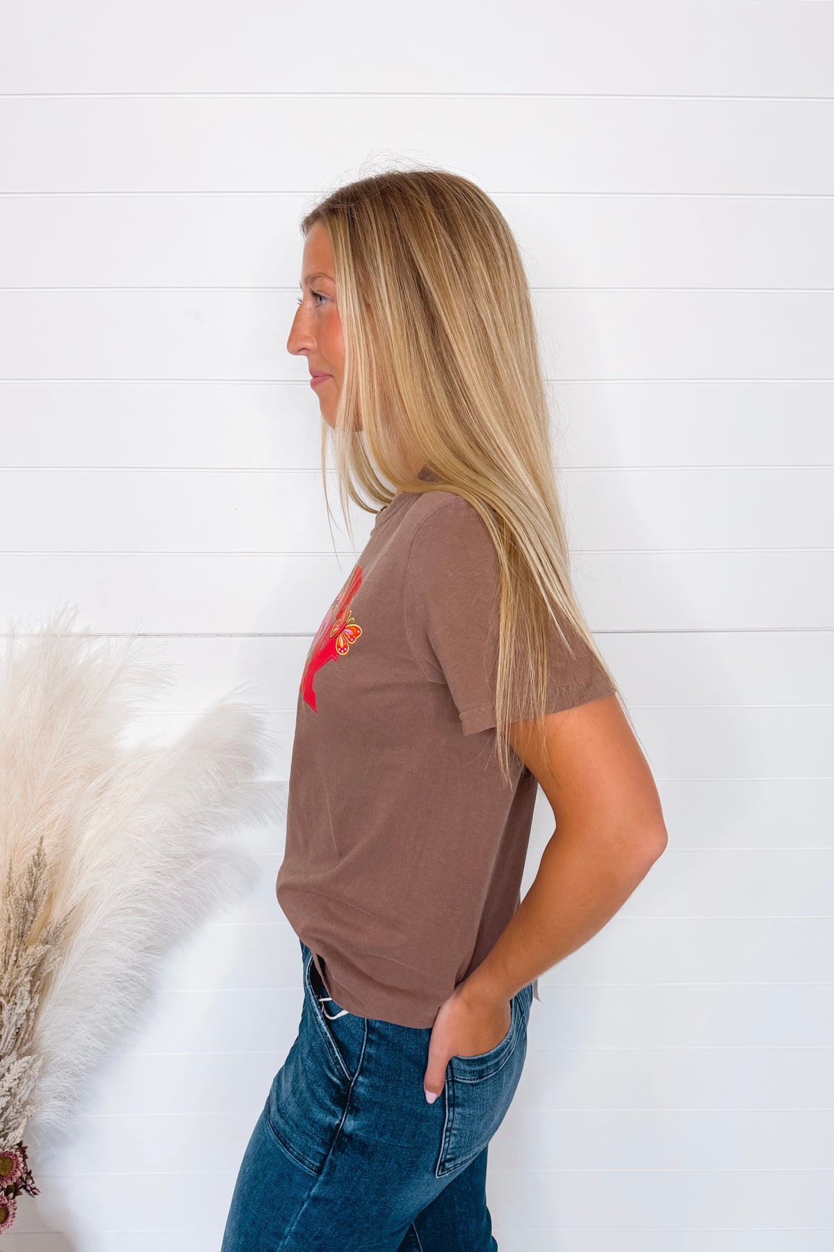 Love Like Dolly Graphic Tee - Espresso
