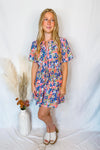 Sunny Villa Floral Mini Dress - Pink/Multi