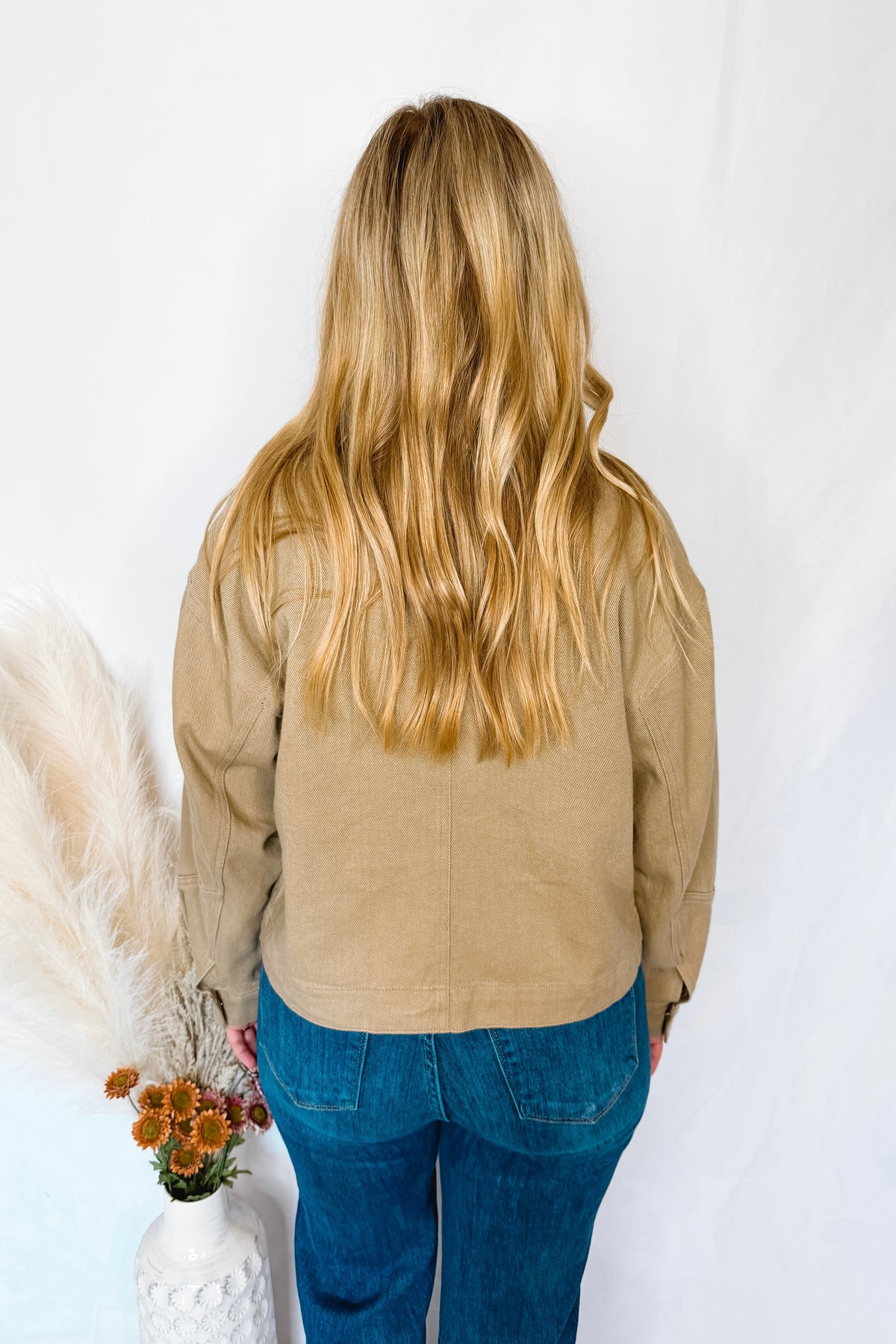 Autumn Fields Cotton Twill Barn Jacket - Taupe