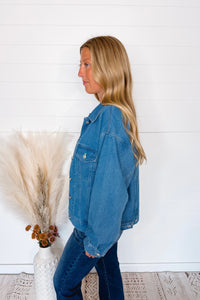 Davie Denim Trucker Jacket - Medium Wash