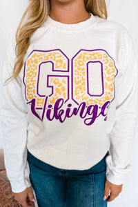 Go Cheetah Minnesota Football Graphic Crew Neck - White
