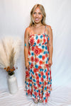 Pretty in Paradise Tiered Maxi Dress - Multi Floral