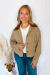 Autumn Fields Cotton Twill Barn Jacket - Taupe