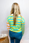 Sweet Crush Striped Button Cardigan - Multi