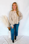 Little Bit Of Fall Peplum Blouse - Ivory
