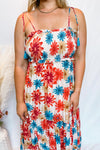 Pretty in Paradise Tiered Maxi Dress - Multi Floral