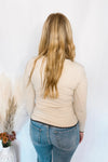 Follow Me Embroidery Stitched Top - Ivory/Black