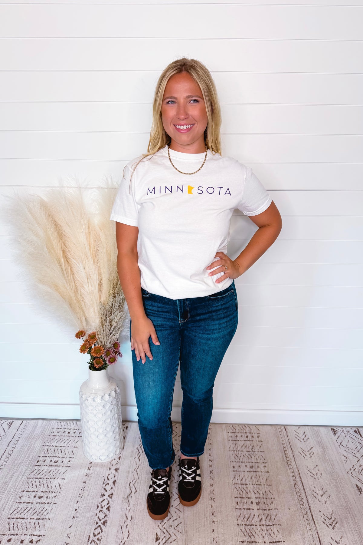 Minnesota State Graphic Tee - White