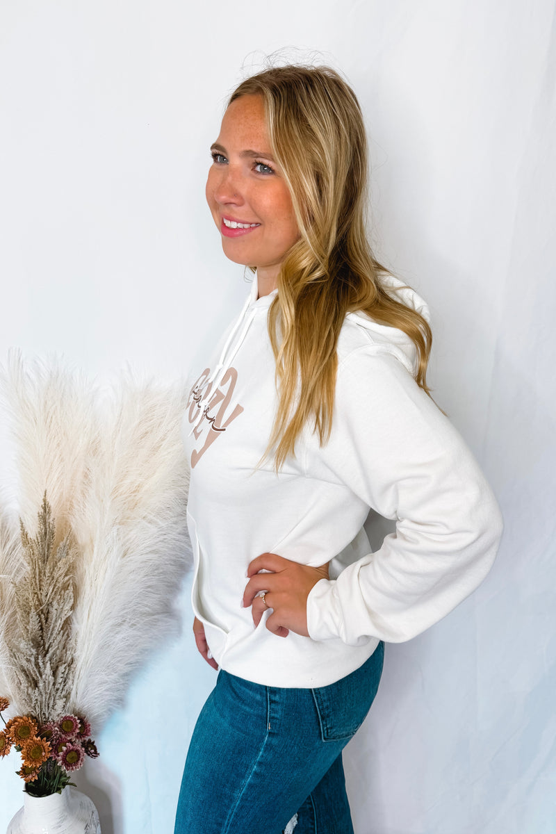 Cozy Season Hoodie - White