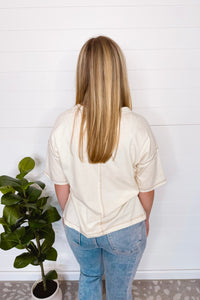Instant Favorite Embroider Detail Top - Ivory