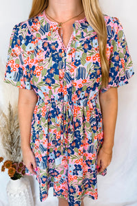 Sunny Villa Floral Mini Dress - Pink/Multi