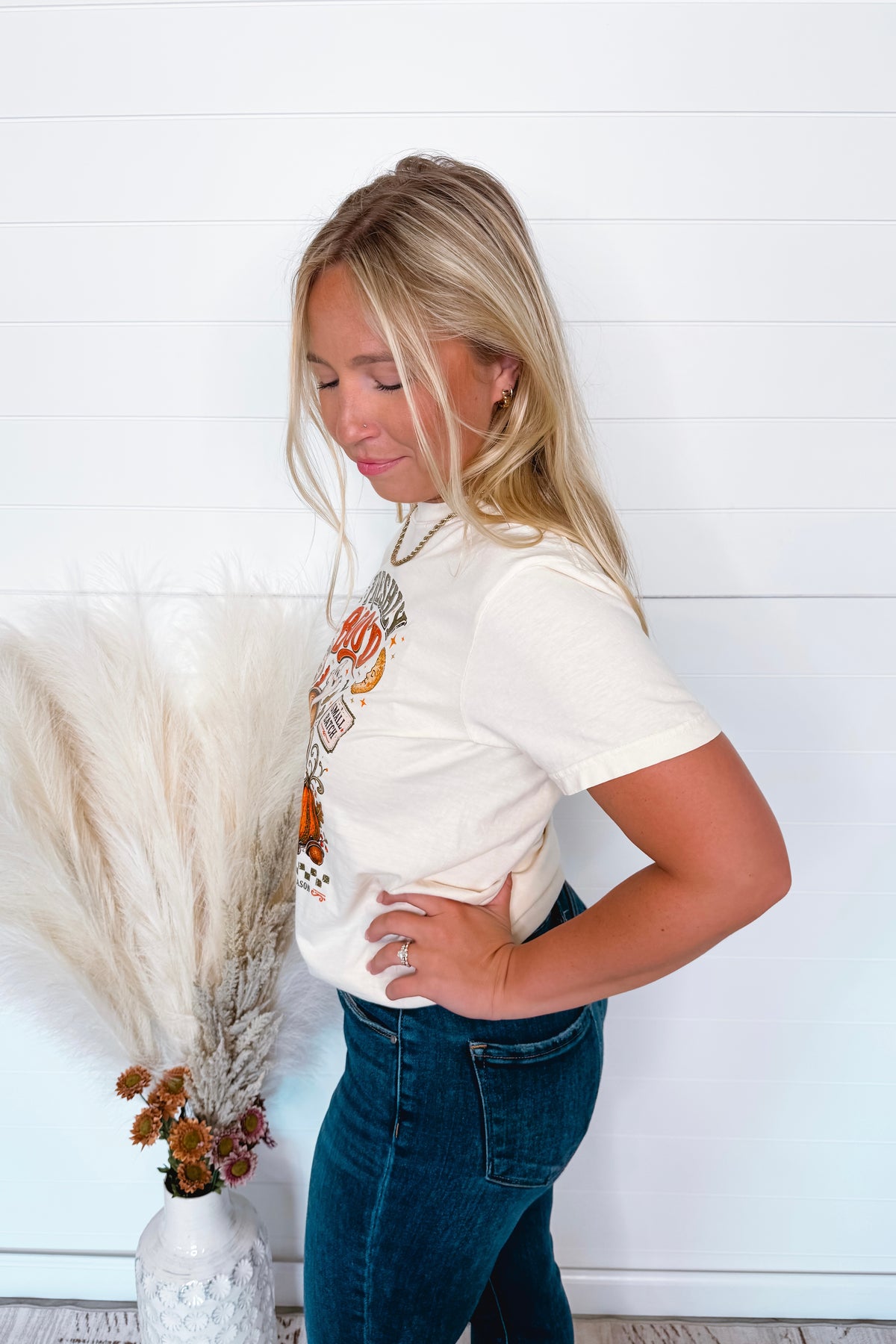 Freshly Boo'd Graphic Tee - Cream