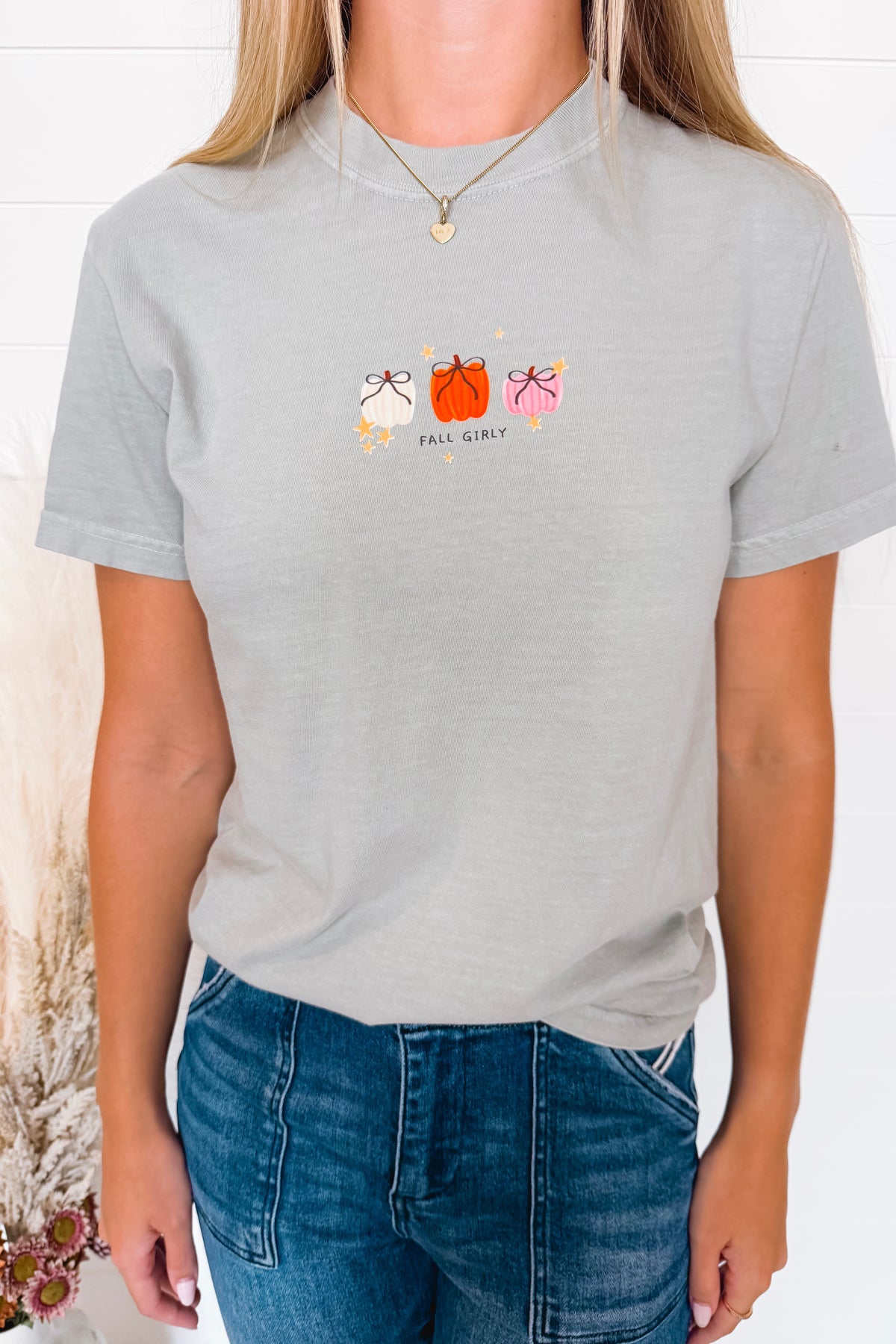 Fall Girly Graphic Tee - Bay