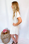 French Vanilla Linen Shirt Dress - Natural