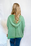 Small Town Textured Henley Pullover - Green