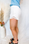 Jessi Recycled Active Mesh Short - White