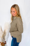 Positive Energy Henley Top - Olive