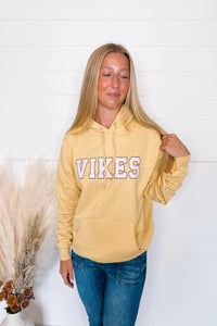 Striped Minnesota Football Hoodie - Yellow
