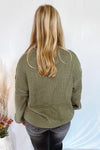 Caffeine Crush Cable Knit Sweater - Olive