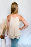 Happy Energy Double Layered Tank - Cream