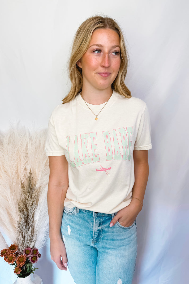 Lake Babe Graphic Tee - Cream