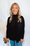 Pulling it Together Knit Tunic - Black