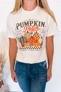 Pumpkin Patch Graphic Tee - Cream