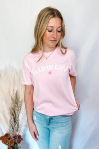 Midwest Graphic Tee - Light Pink