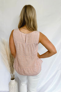 Sunshine Needed Blush Tiered Tank