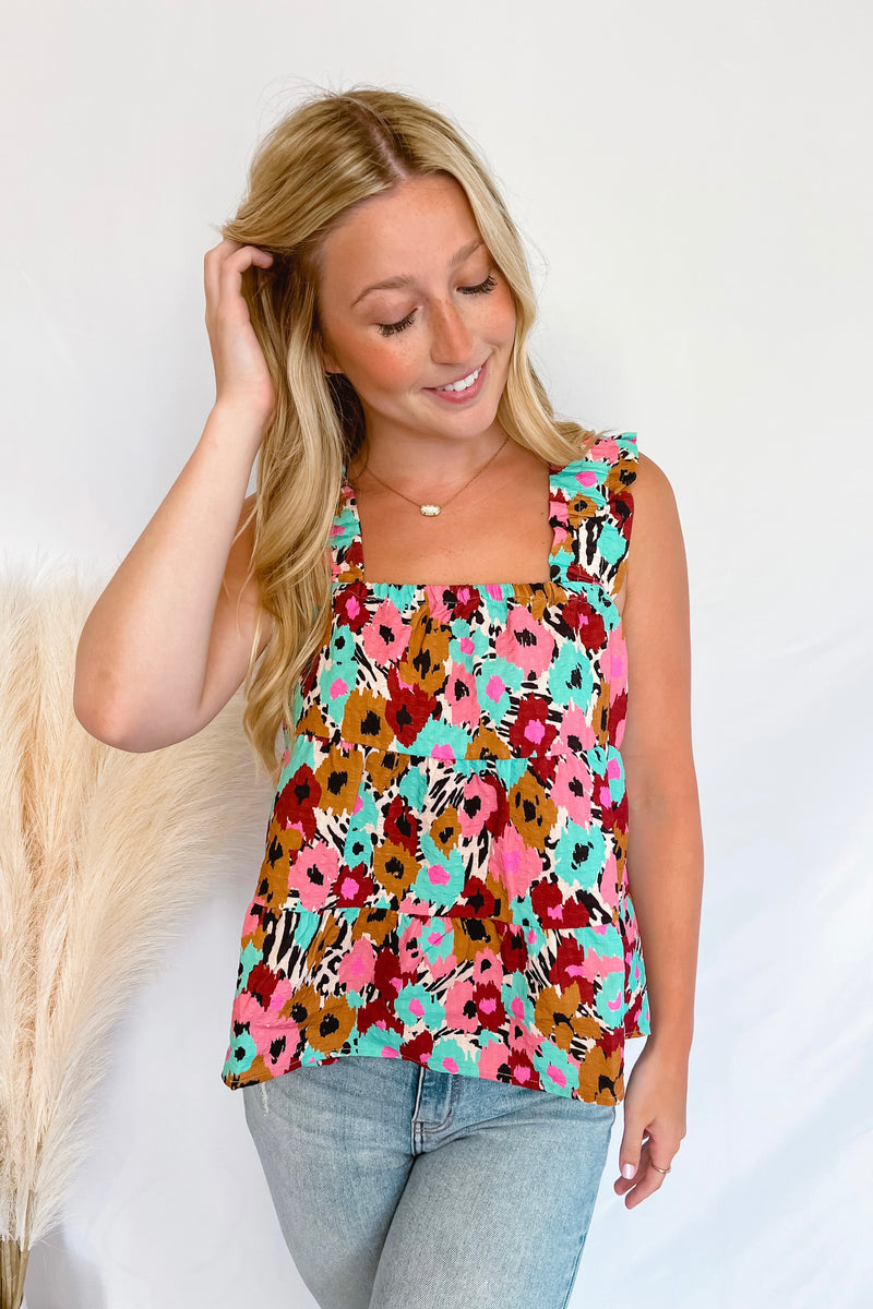 In Full Bloom Multi Floral Tank