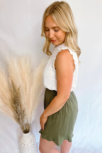 Made For Sunshine White Sleeveless Top