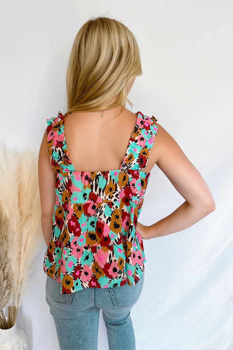 In Full Bloom Multi Floral Tank