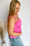 Free Spirit Pink Babydoll Tank