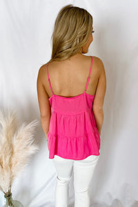 Pretty In Pink Tiered Tank